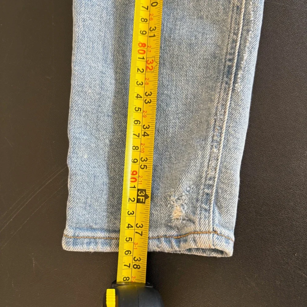 Agolde Nico High Rise Slim Fit Skinny Jeans Women's Size 27 Light Wash